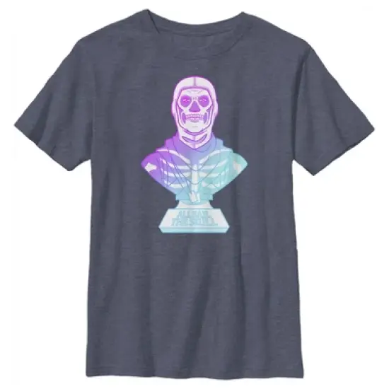 Boy's Fortnite Skull Trooper All Hail Glow T-Shirt image {5}
