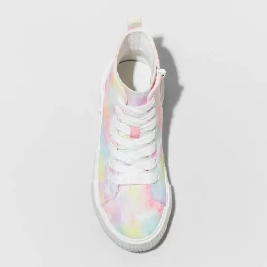 Girls' Cora Zipper Lace-Up Sneakers - Cat & Jack&trade; image {2}
