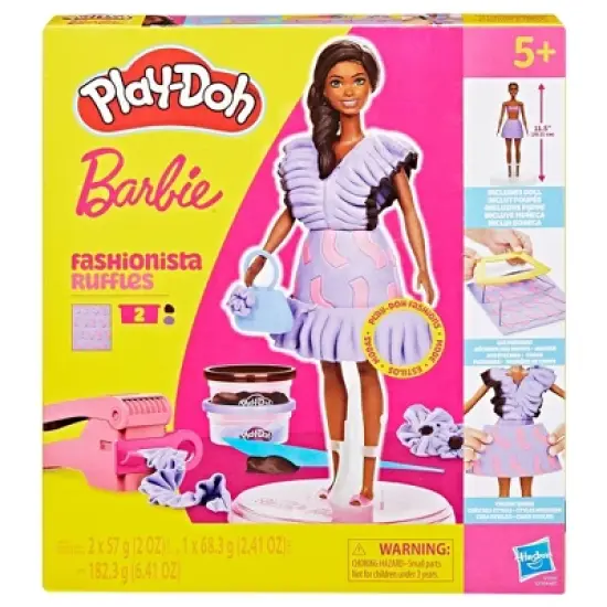Play-Doh Barbie Fashionista Ruffles Designer Doll Set image {8}