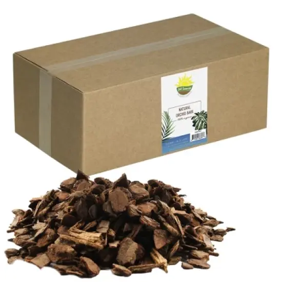 Soil Sunrise 100% Organic Orchid Potting Bark, Natural USA-Sourced Pine Bark Additive image {9}
