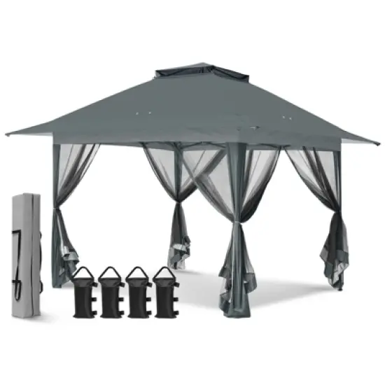 EAGLE PEAK Pop Up Gazebo with Mesh Netting image {12}