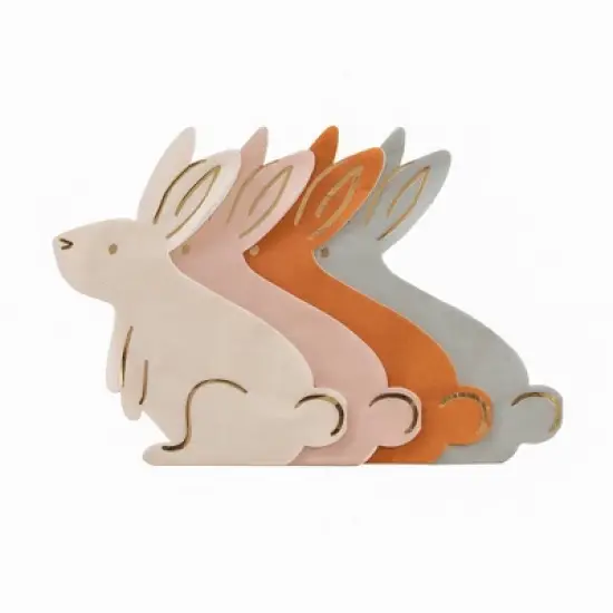 Daydream Society - Bunny Napkins - Pack of 16 Paper Napkins, 4 of Each Style image {4}