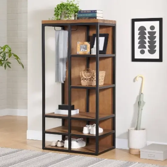 58" Lloyd Hall Tree Natural - Alaterre Furniture image {1}