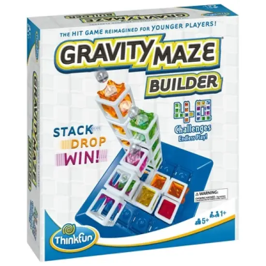 ThinkFun Gravity Maze Builder Board Game: Creative Thinking Puzzle with Marbles, Cards & Instructions for 1 Player image {8}