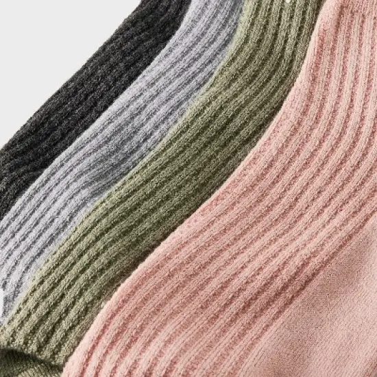 Women's Ultra Soft Everyday Rib-Knit 4pk Ankle Socks - Auden&trade; 4-10 image {2}