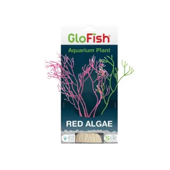 GloFish Red Fluorescent under Blue LED Light Algae Plant Aquarium Decor image {3}