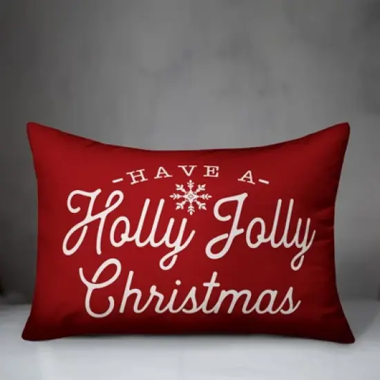 Creative Products Have a Holly Jolly Christmas 14x20 Indoor / Outdoor Pillow image {2}