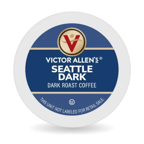 Victor Allen's Coffee Seattle Dark Single Serve Coffee Pods, 80 Ct image {1}