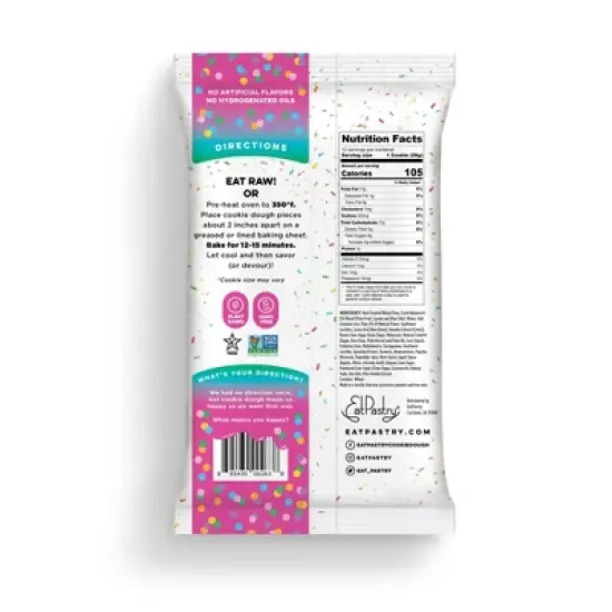 EatPastry Confetti Cookie Dough - 12oz image {1}