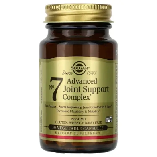 Solgar No. 7, Advanced Joint Support Complex, 30 Vegetable Capsules image {2}