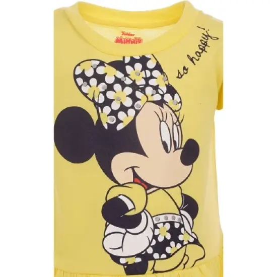 Disney Minnie Mouse Peplum T-Shirt and Bike Shorts Outfit Set Infant to Big Kid  image {5}