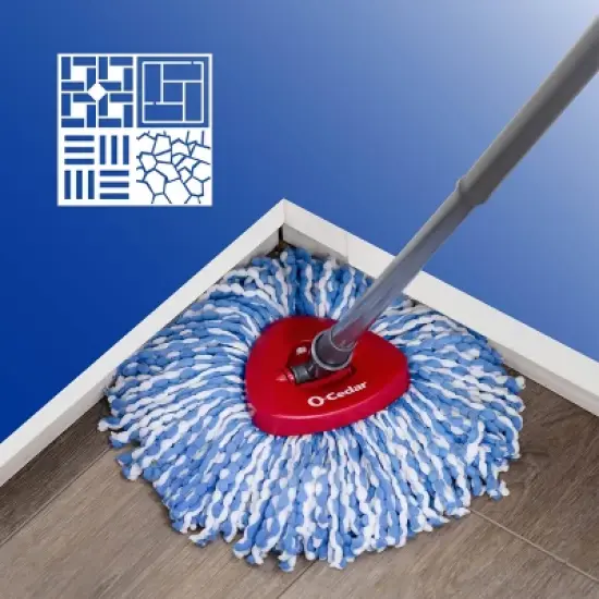 O-Cedar EasyWring RinseClean Spin Mop & Bucket System image {5}