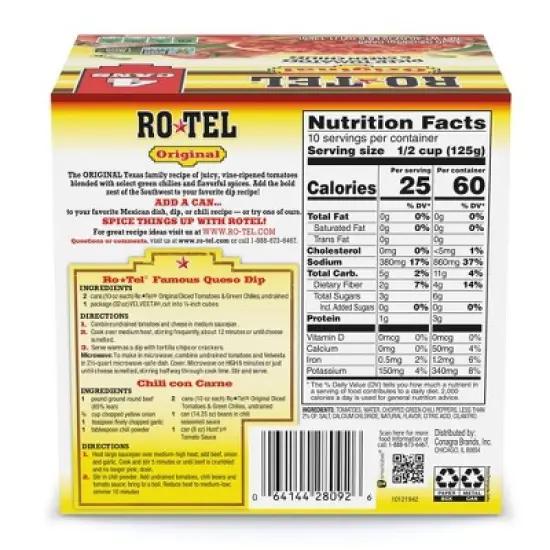 Rotel Original Diced Tomatoes and Green Chilies image {6}