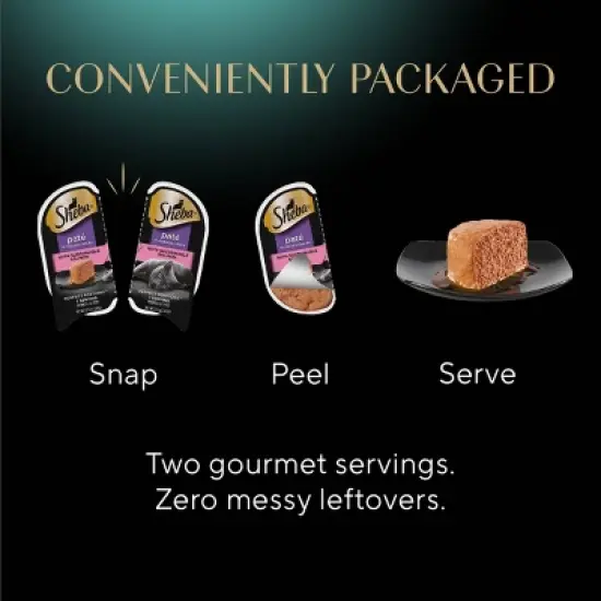 Sheba Perfect Portions Salmon and Seafood Flavored Pate Wet Cat Food - 2.64oz image {3}