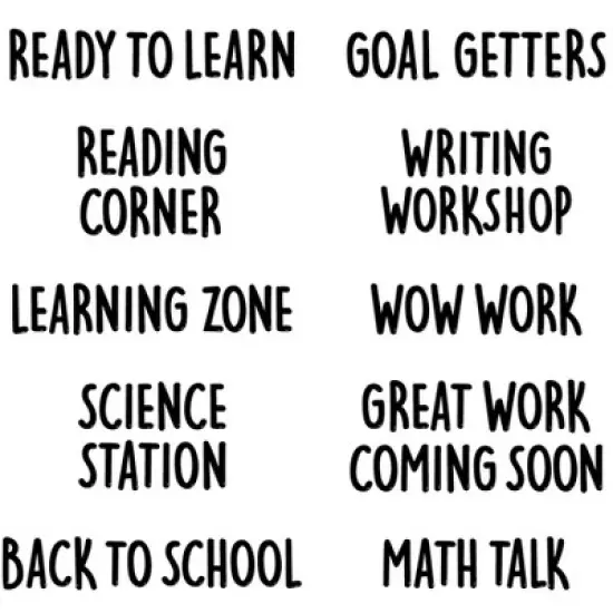 Creative Teaching Press&reg; Core Decor School Time Punch-Out Phrases Accents, 15 Phrases image {2}