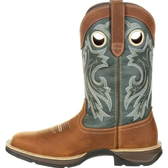 Men's Rebel by Durango Pull-On Western Boot, DDB0131, Saddlehorn and Clover image {4}