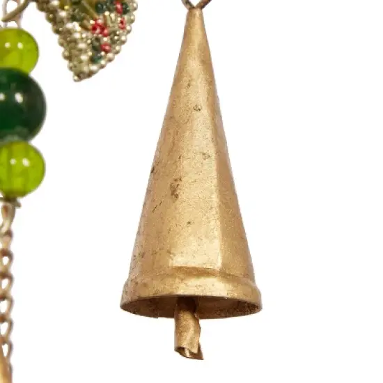 39" Iron Eclectic Butterfly Windchime - Olivia & May: Whimsical Home Decor, Easy Hang image {4}