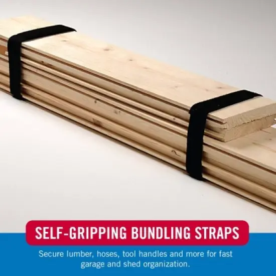 VELCRO 12'x3/4'' One-Wrap Heavy Duty Roll for Organization Cut-to-Length Black image {3}