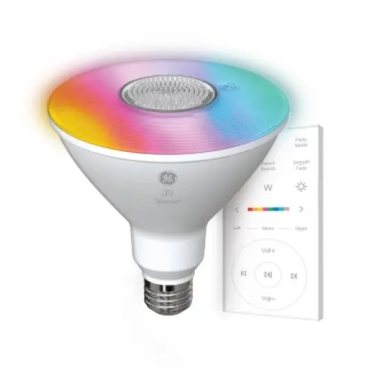 GE Remote Included LED+ Speaker and Color Changing Floodlight Bulb image {2}