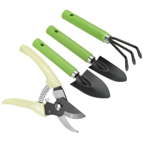 Unique Bargains PP Iron Oxford Cloth Garden Tool Set Green 1 Set image {3}