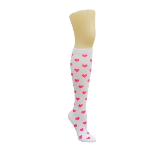 Heart Patterned Knee High Socks from the Sock Panda (Women's Sizes, Adult Medium) image {2}