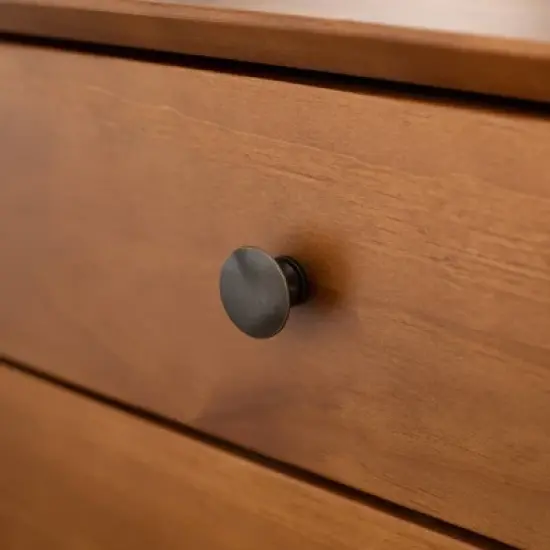 Greenberg 2 Drawer Mid-Century Modern Solid Wood Nightstand - Saracina Home image {7}