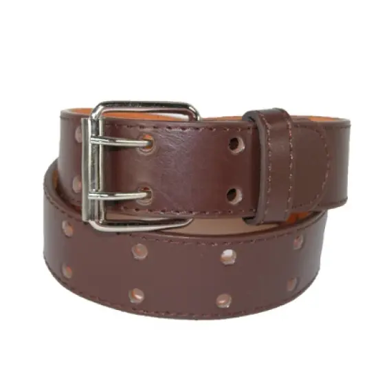 CTM Kid's Leather Two Hole Jean Belt (Pack of 2 Colors) image {1}