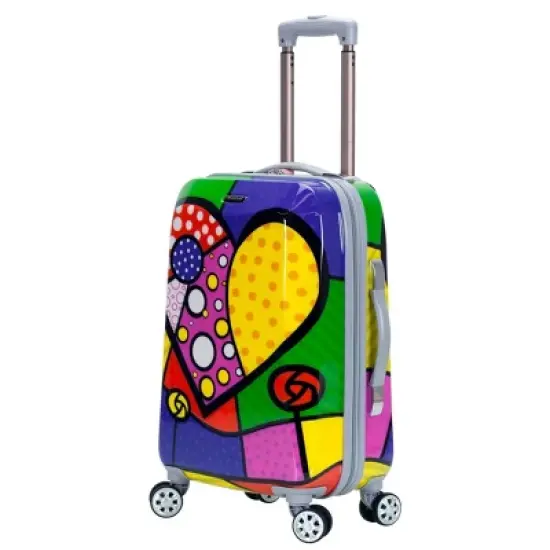 Rockland Vision Polycarbonate Hardside Carry On Spinner Suitcase image {4}