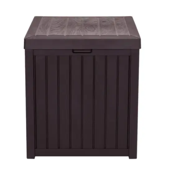 Karl Home 51 Gal Brown Plastic Storage Deck Box image {4}