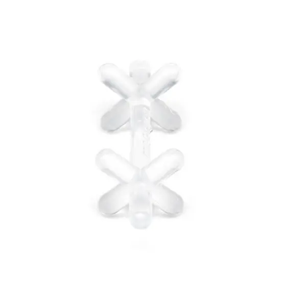 Moonjax Silicone Baby Teether Clear image {7}