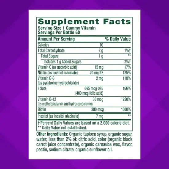 Vitafusion B-Complex Vitamin Gummies - 60ct image {9}