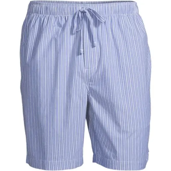 Lands' End Men's Poplin Pajama Shorts image {4}