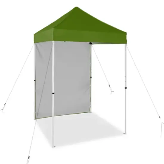 EAGLE PEAK 5x5ft Easy Setup Pop Up Canopy Tent with One Wall image {15}