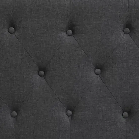 King Amery Tufted Upholstered Headboard Charcoal - Adore Decor image {2}