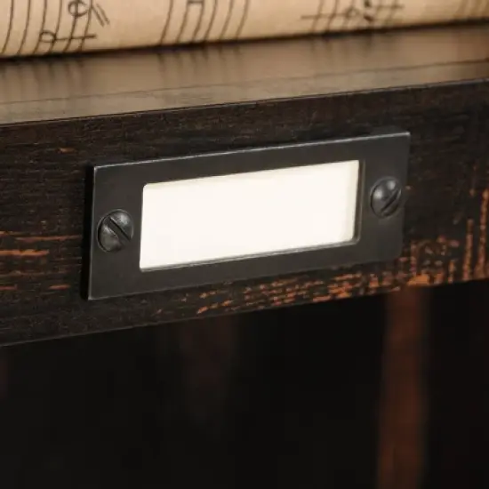 Dakota Pass Computer Desk with Hutch Light Brown - Sauder image {11}