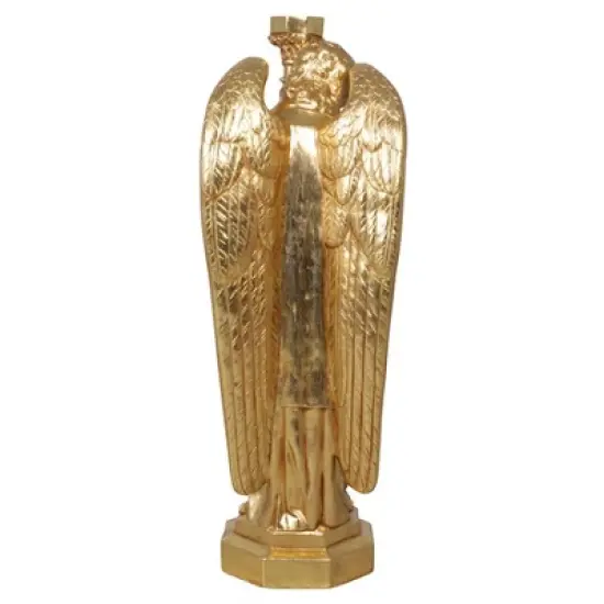 Design Toscano Padova Golden Guardian Angel Sculpture: Left, gold image {4}