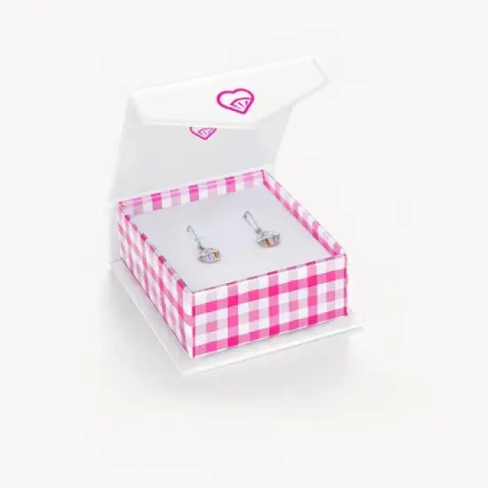 Girls' Cupcake & Toppings Dangle Lever Back Sterling Silver Earrings - In Season Jewelry image {3}