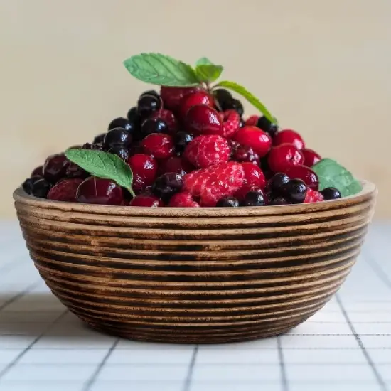 Mela Artisans Darma Valley Bowl Large in Medium Burnt image {4}