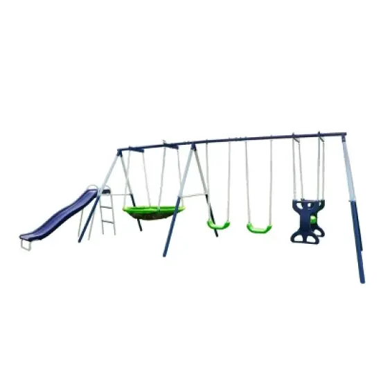 Sportspower Rosemead Metal Swing and Slide Set image {9}