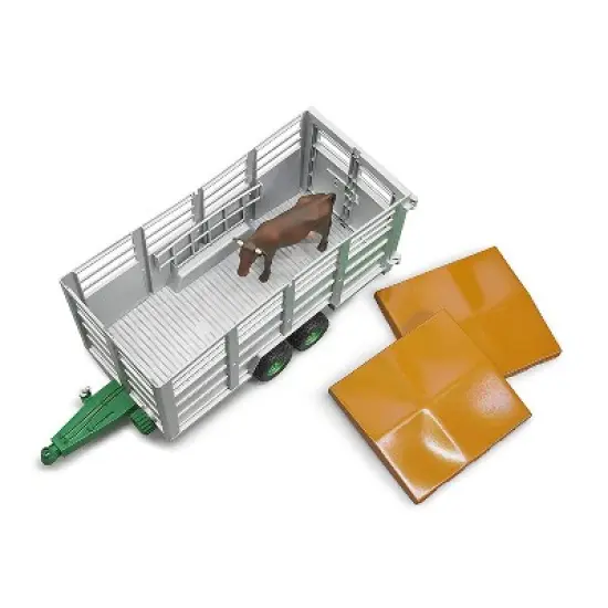 Bruder Livestock Trailer with 1 Cow image {5}