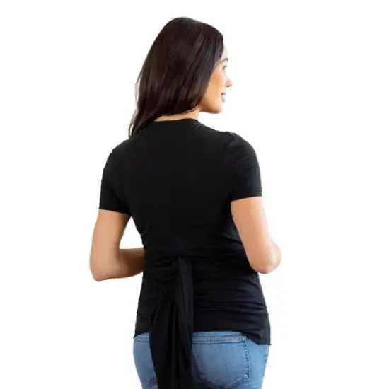 Moby Bump & Beyond T-Shirt Wrap Baby Carrier - Black - S image {3}