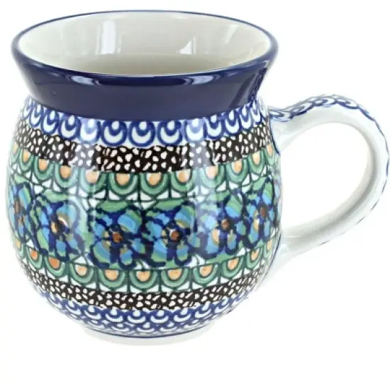 Blue Rose Polish Pottery Ceramika Artystyczna Bubble Mug image {18}