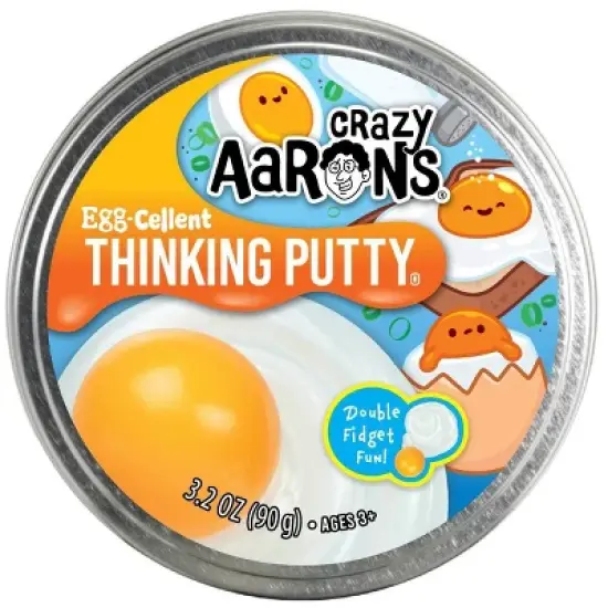 Crazy Aaron's Eggcellent 3.5" Thinking Putty Tin image {4}