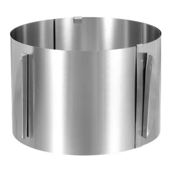 Unique Bargains Adjustable Stainless Steel Nonstick Retractable Round Cake Ring image {10}