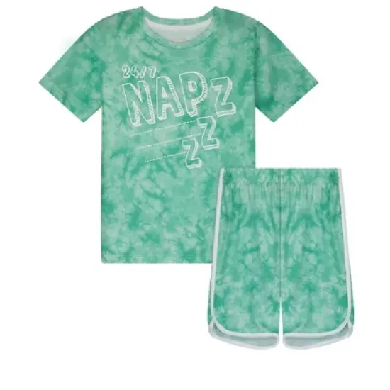 Sleep On It Boys Glow In The Dark Napz 2-Piece Pajama Sleep Shorts Set image {7}