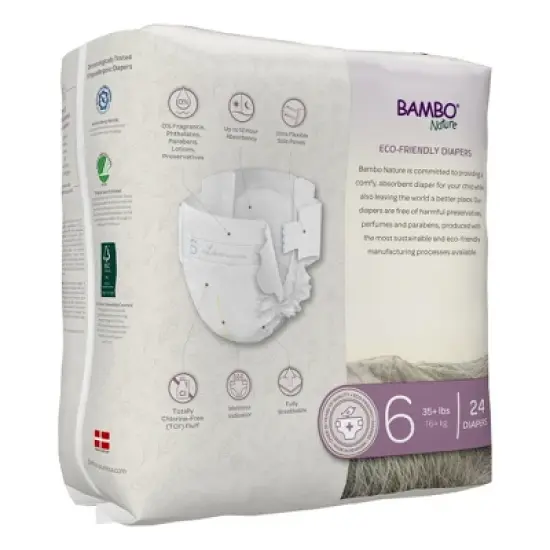 Bambo Nature Dream Disposable Diapers, Eco-Friendly, Size 6 image {1}