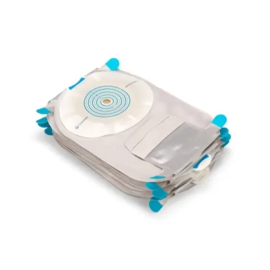 SenSura Mio Ostomy Pouch, Trim to Fit, Extended Wear, Opaque Gray, 2-1/8 in. Opening, 10 Count image {5}