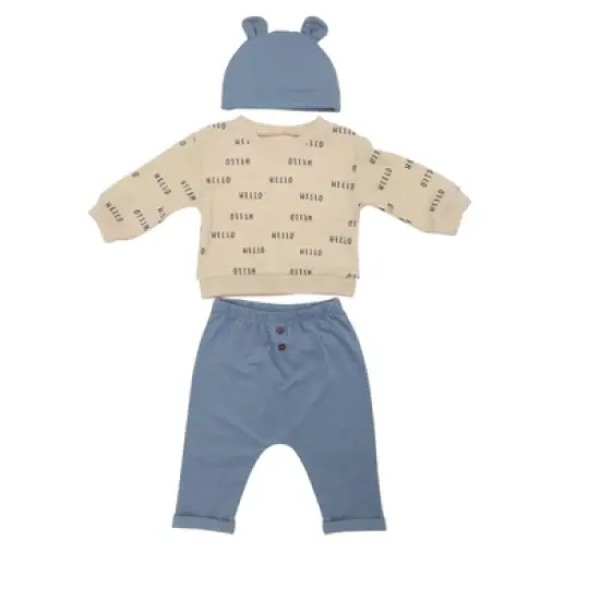Chick Pea Baby Boy Playwear Newborn Clothes Set Ruffle Long Sleeve image {1}