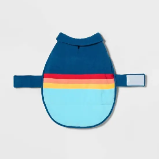 Gingerbread Playhouse Blue with Stripes Cat and Dog Fleece Vest - Wondershop&trade; image {1}