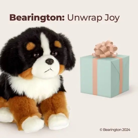 Bearington Bernie The Bernese Mountain Dog Stuffed Animal, 13 Inch Puppy Stuffed Animal, For Ages 3-14 image {3}